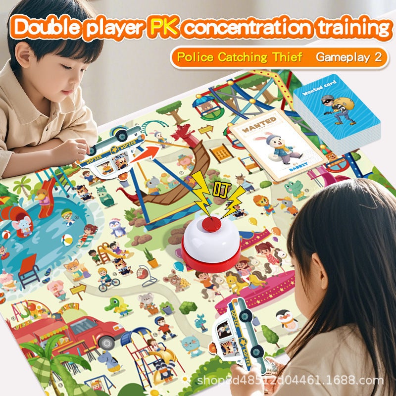 Police Catch Thief Puzzle Thinking Training Toy Family Interactive Concentration Attention Primary School Kidsren Board Game - Image 4